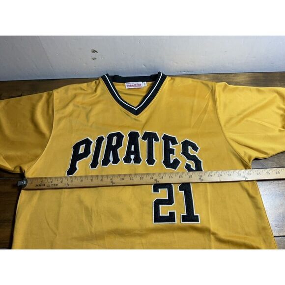 Roberto Clemente Jersey Mens 52 Pittsburgh Pirates Mitchell & Ness 1971 MLB